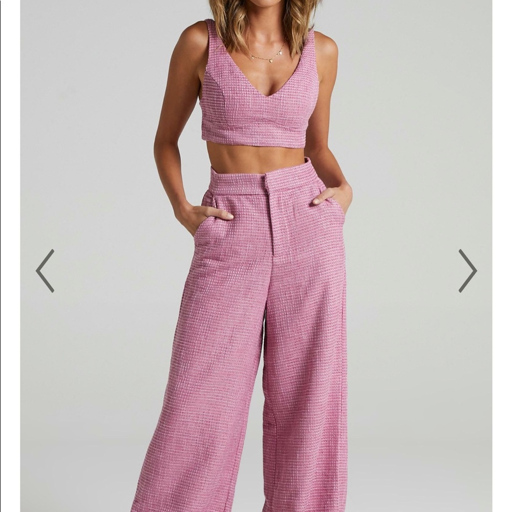 Showpo Adelaide wide leg two piece set
